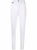 Philipp Plein super high-wasit jegging - White