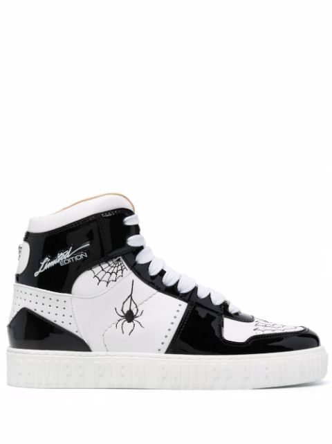 Philipp Plein leather high-top sneakers Women