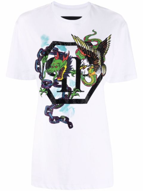 Philipp Plein graphic-print short-sleeve T-shirt Women