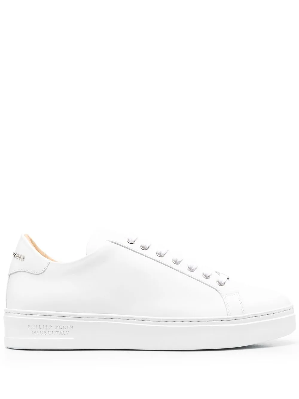 

Philipp Plein tenis bajos con agujetas - Blanco