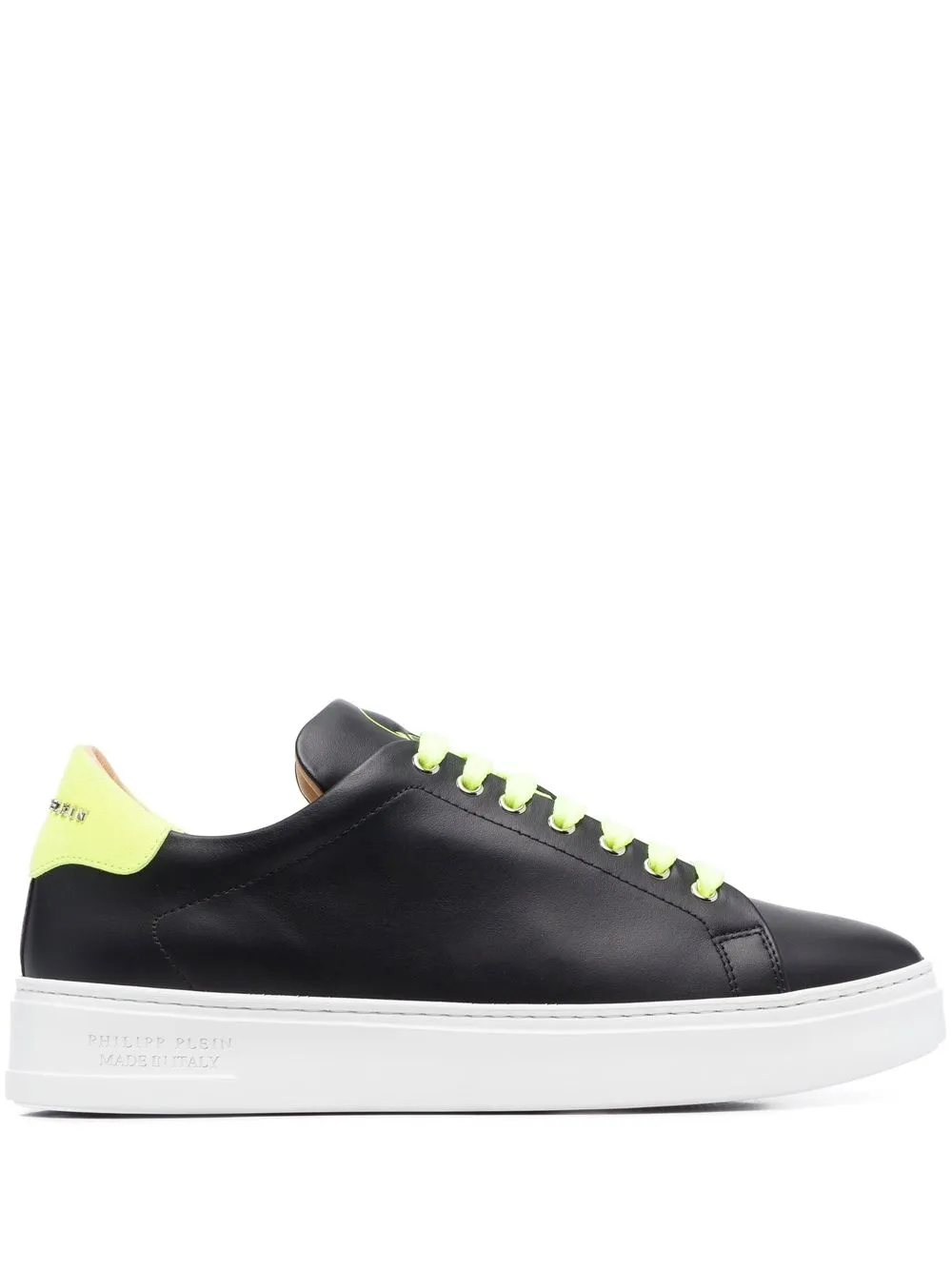 

Philipp Plein tenis bajos con motivo Skull - Negro