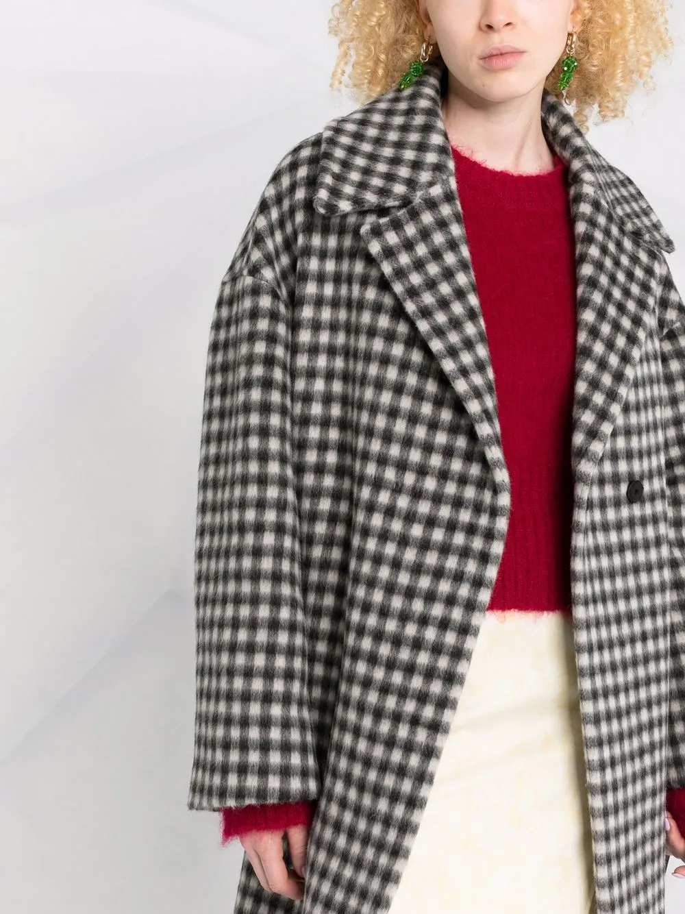 Nº21 check-pattern drop-shoulder Coat - Farfetch