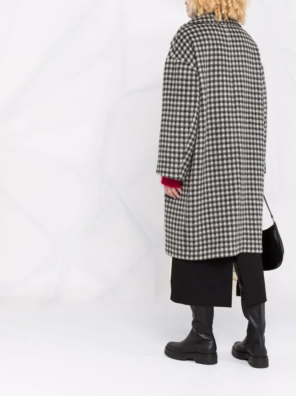 Nº21 check-pattern drop-shoulder Coat - Farfetch