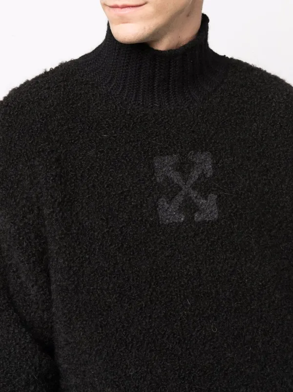 off white roll neck jumper
