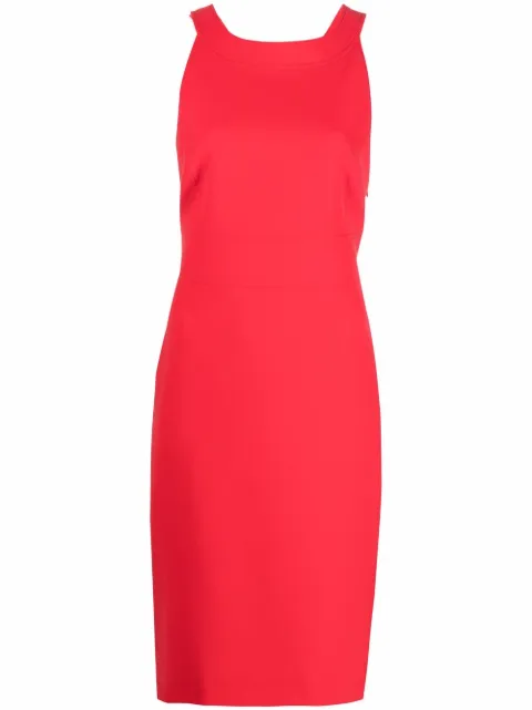 Boutique Moschino criss-cross strap sleeveless dress