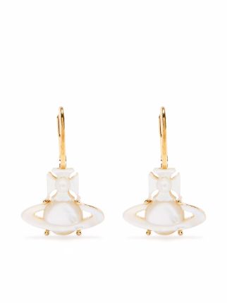 vivienne westwood mother of pearl earrings