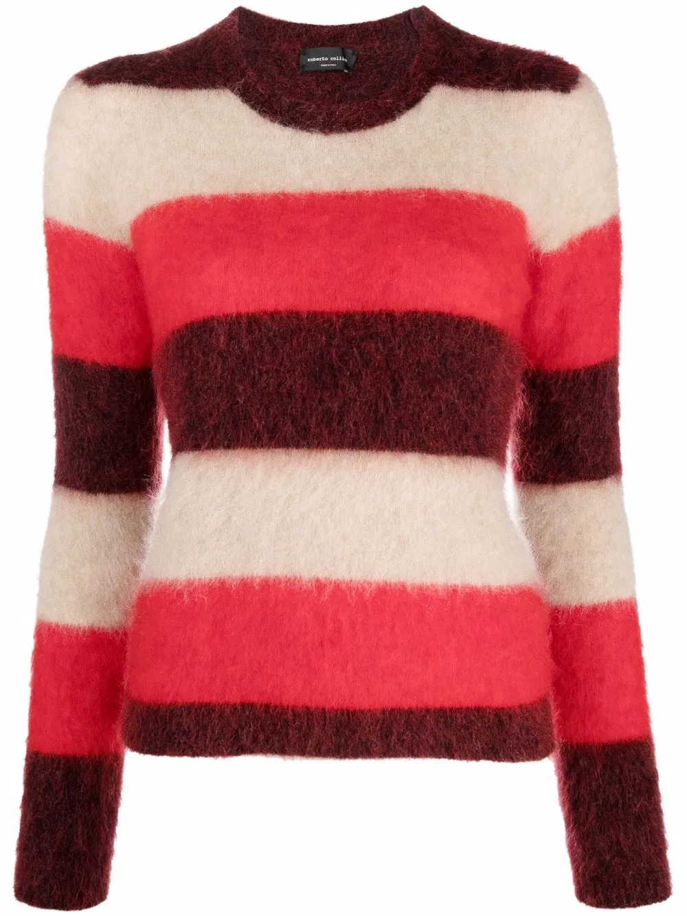 

Roberto Collina striped knitted jumper - Red