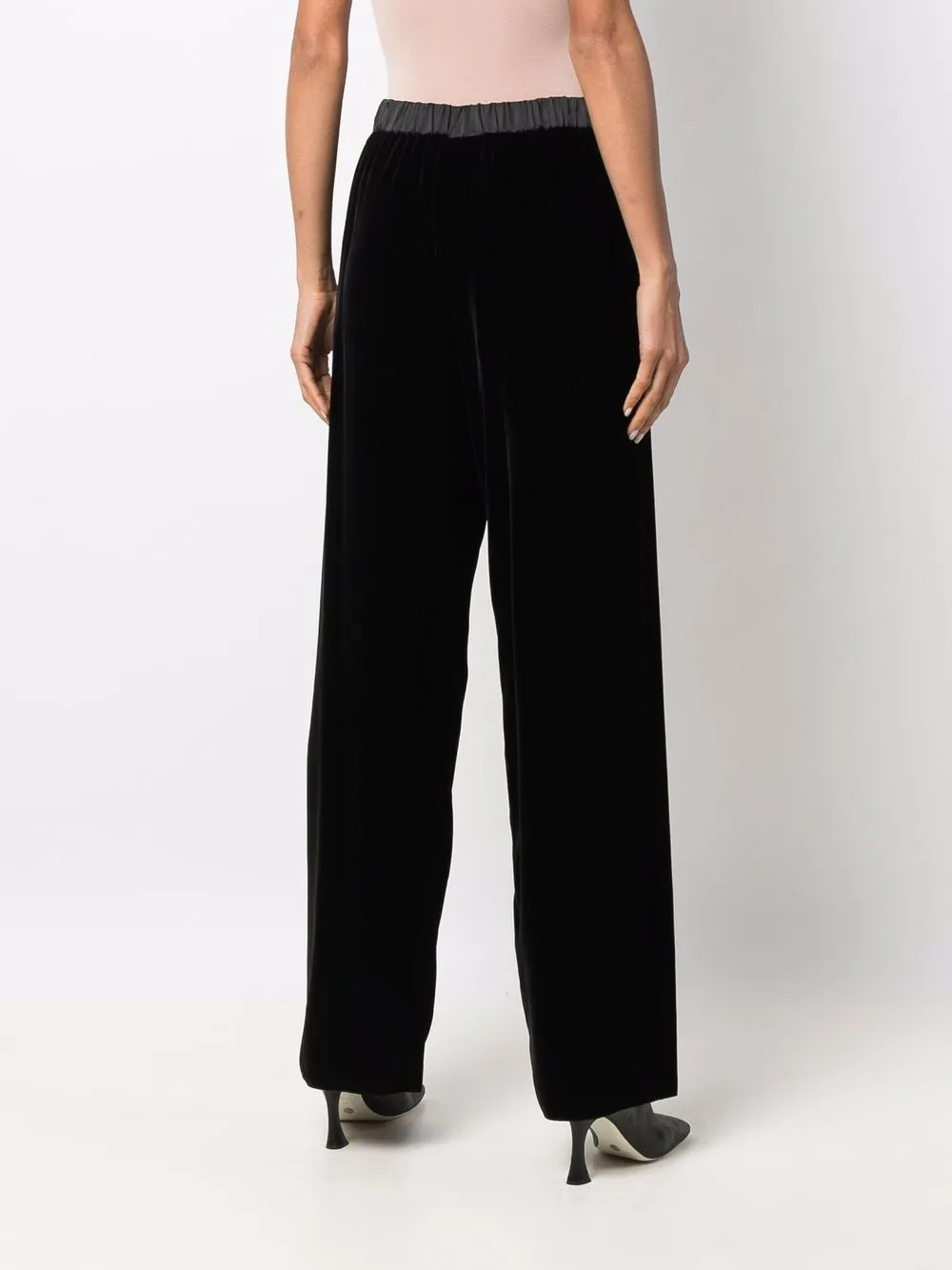 фото Emporio armani прямые брюки с атласной окантовкой