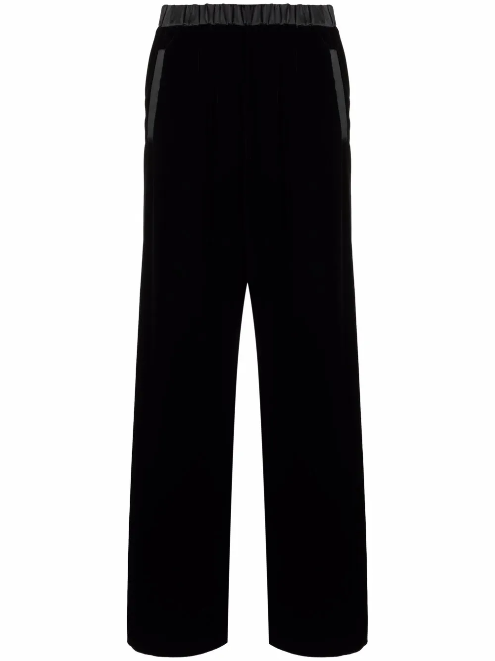 фото Emporio armani прямые брюки с атласной окантовкой