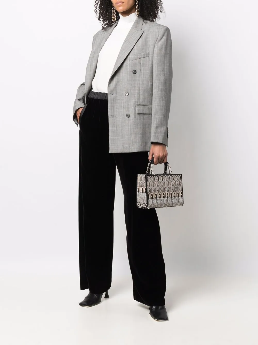 фото Emporio armani прямые брюки с атласной окантовкой