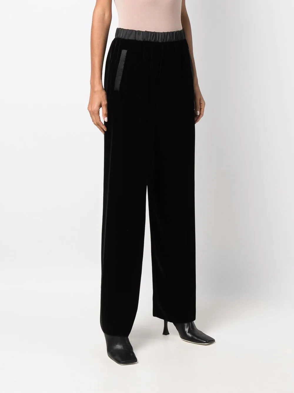 фото Emporio armani прямые брюки с атласной окантовкой