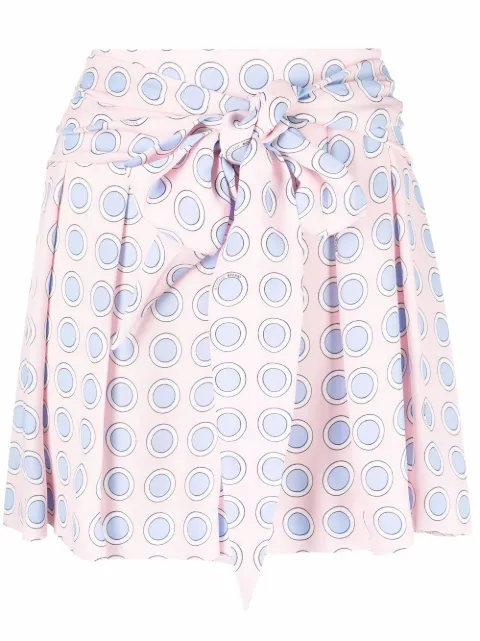 Boutique Moschino spot-print tied-waist shorts