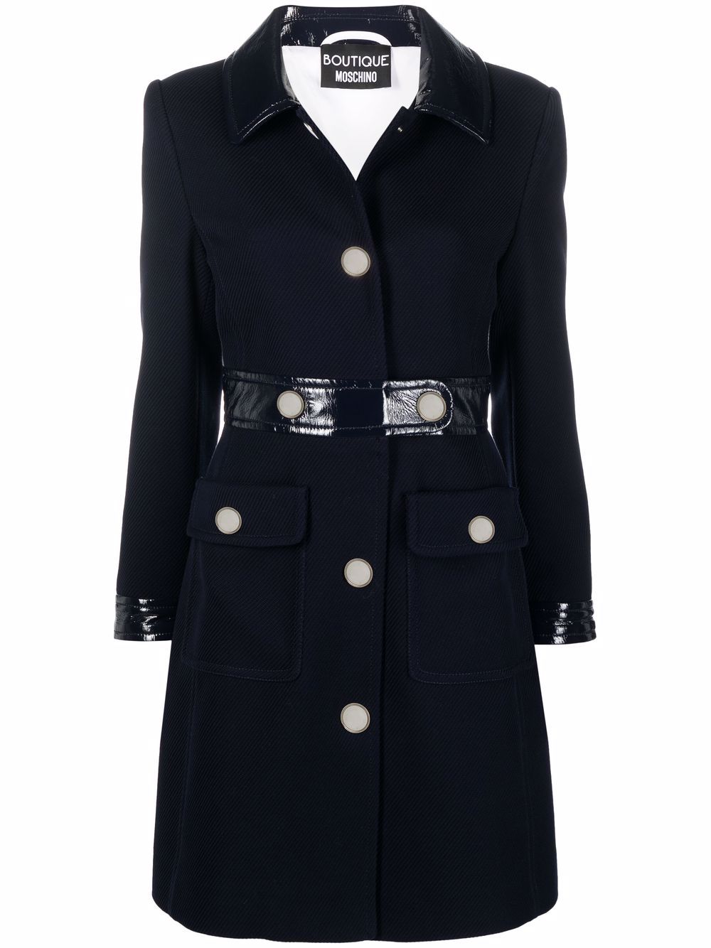 фото Boutique moschino пальто с контрастной отделкой
