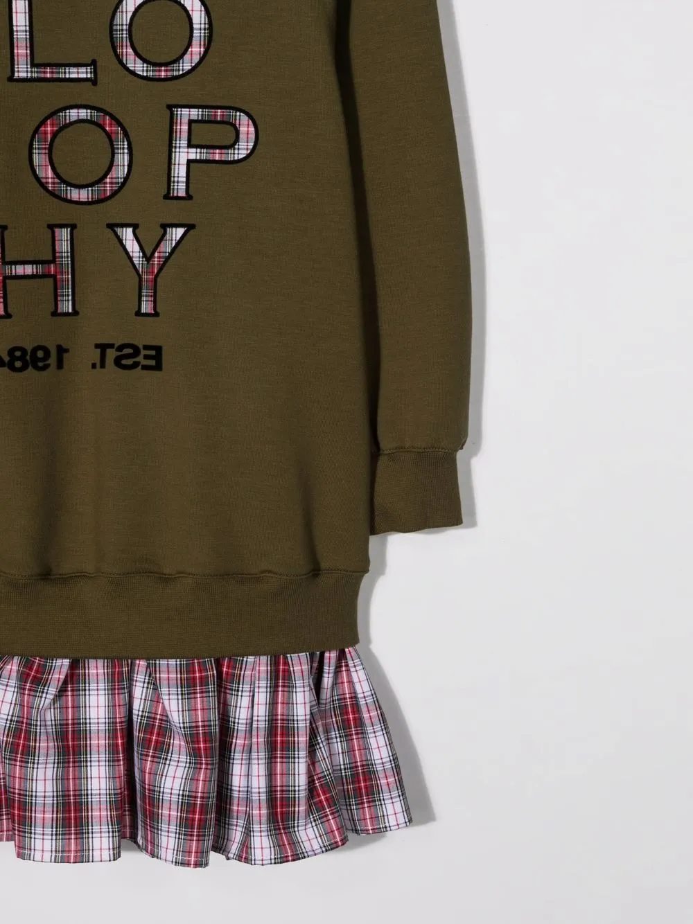 фото Philosophy di lorenzo serafini kids платье-свитер с круглым вырезом и логотипом