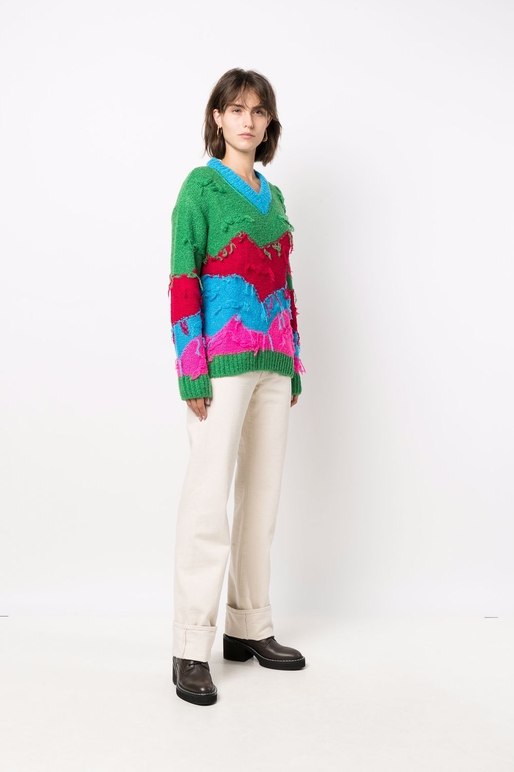 фото Andersson bell distressed knitted jumper