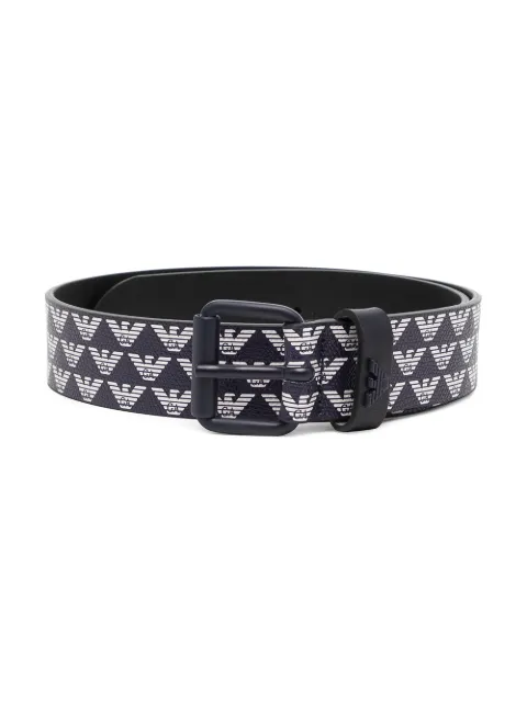 Emporio Armani Kids حزام كانفا بطبعة شعار الماركة