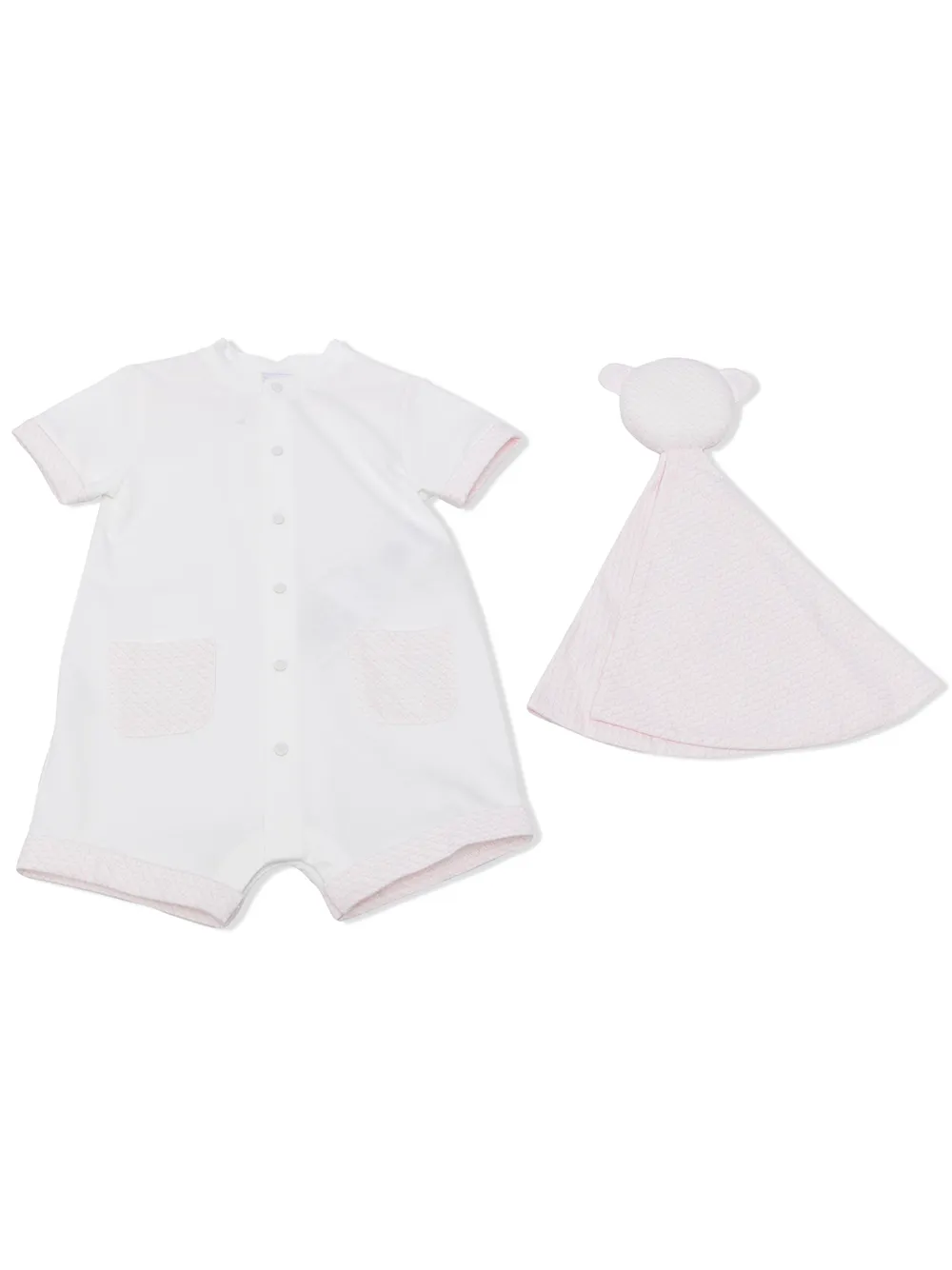 

Emporio Armani Kids romper con monograma - Blanco