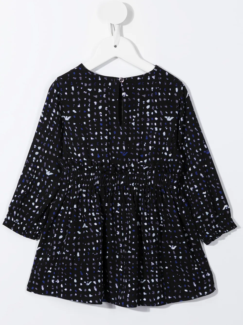 фото Emporio armani kids платье с длинными рукавами и принтом
