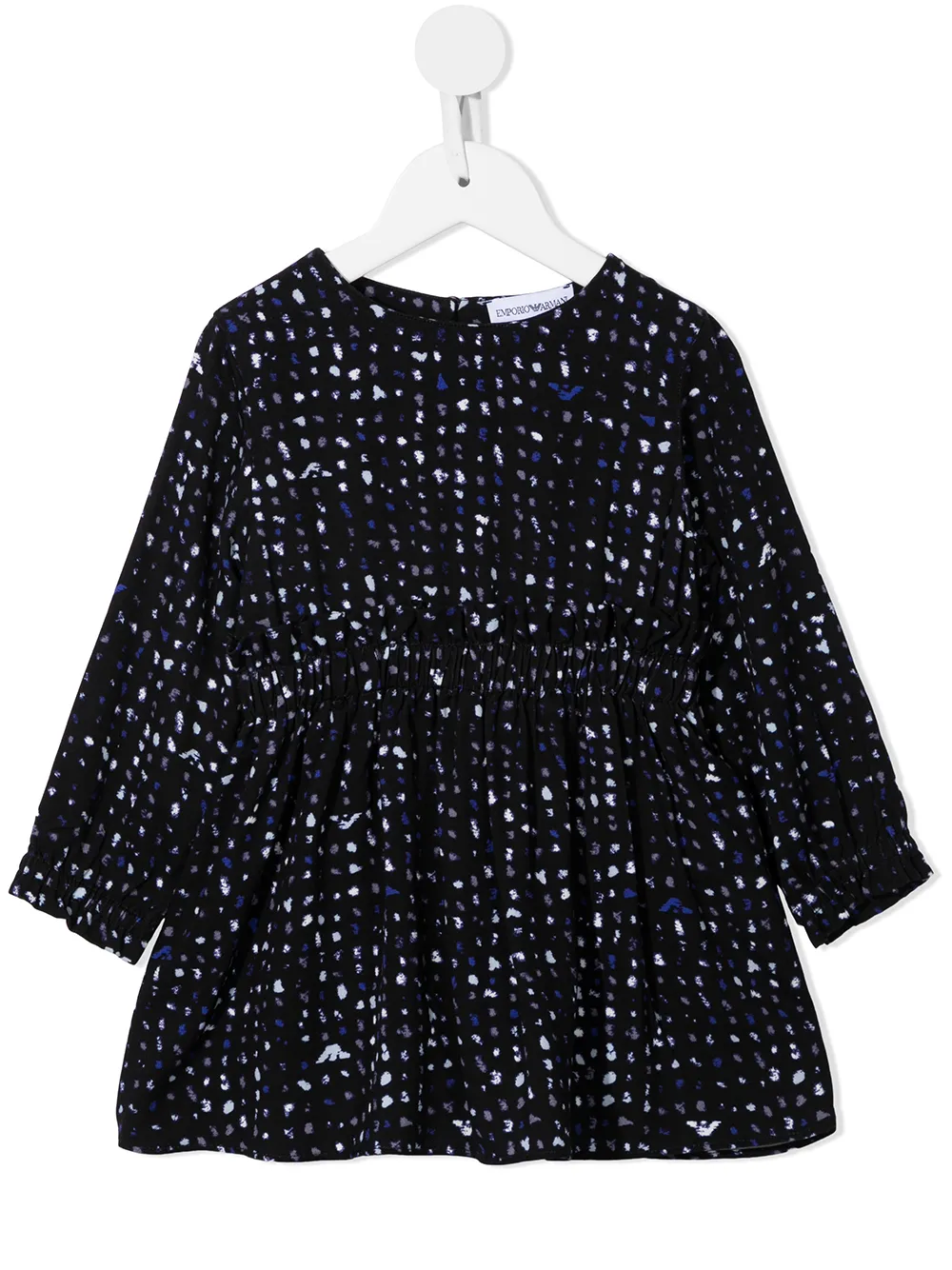 

Emporio Armani Kids vestido con estampado moteado - Negro