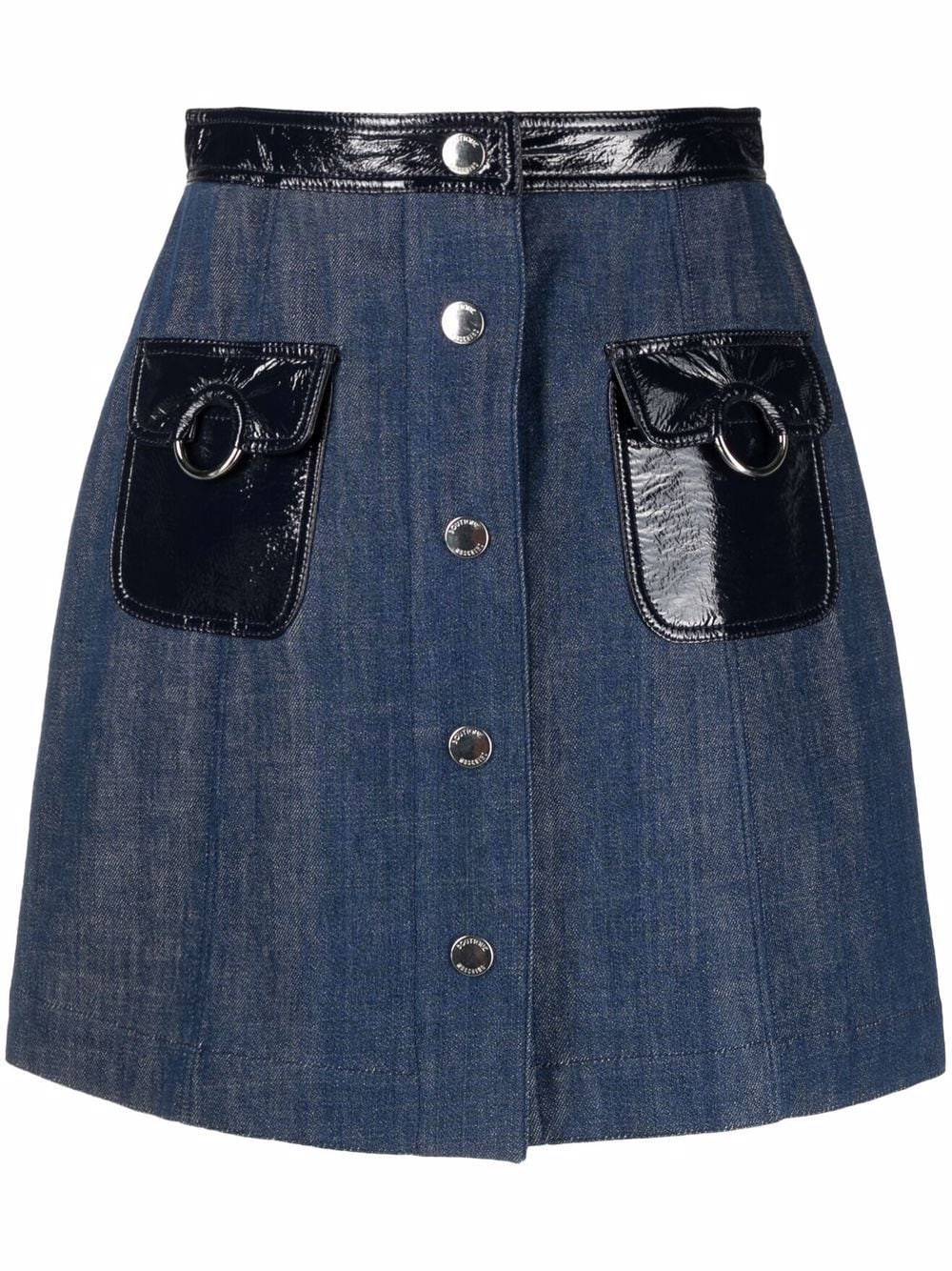 фото Boutique moschino джинсовая юбка а-силуэта с карманами