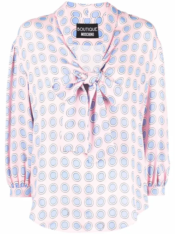 moschino polka dot shirt