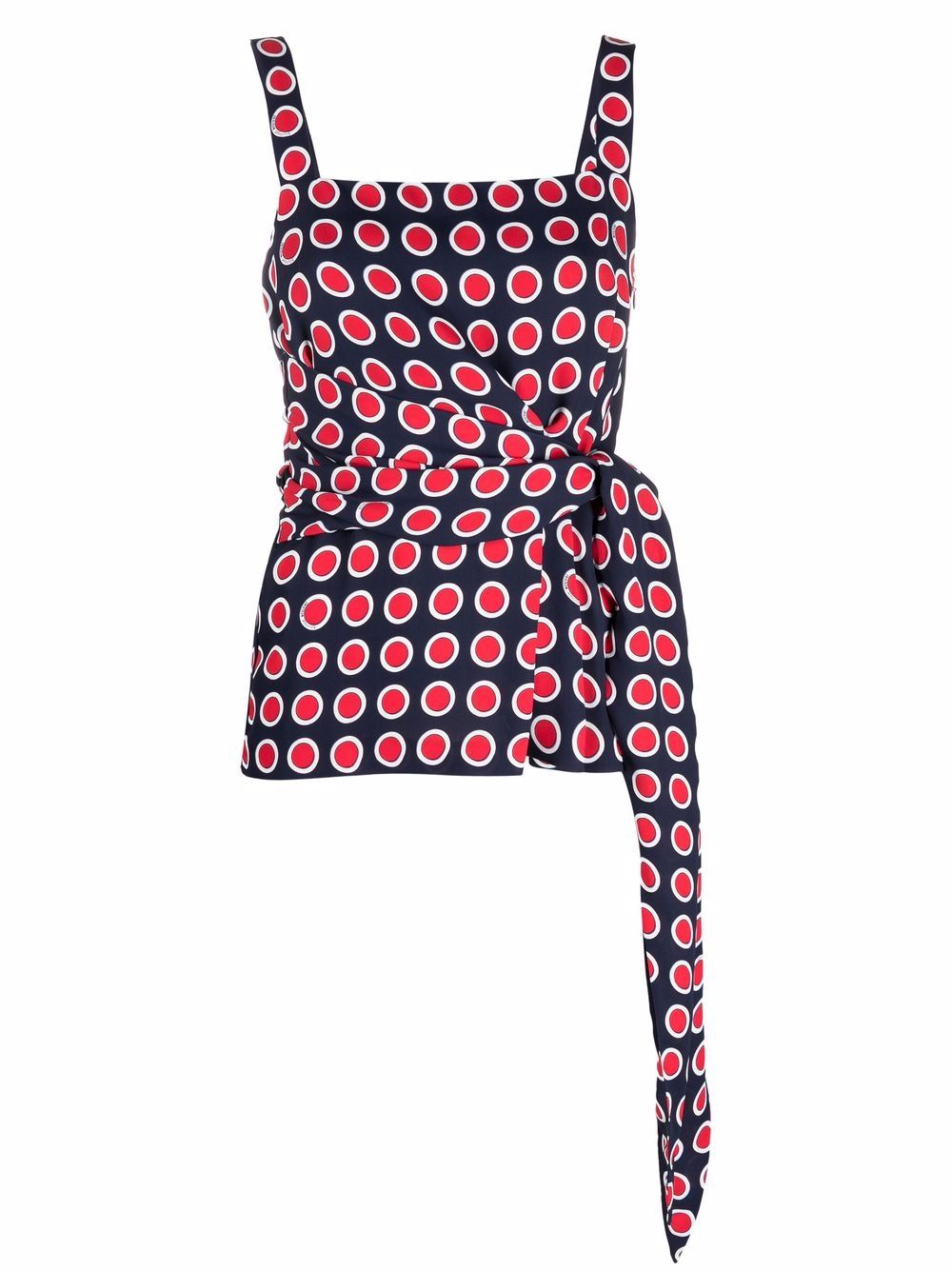 Image 1 of Boutique Moschino polka-dot belted tank top