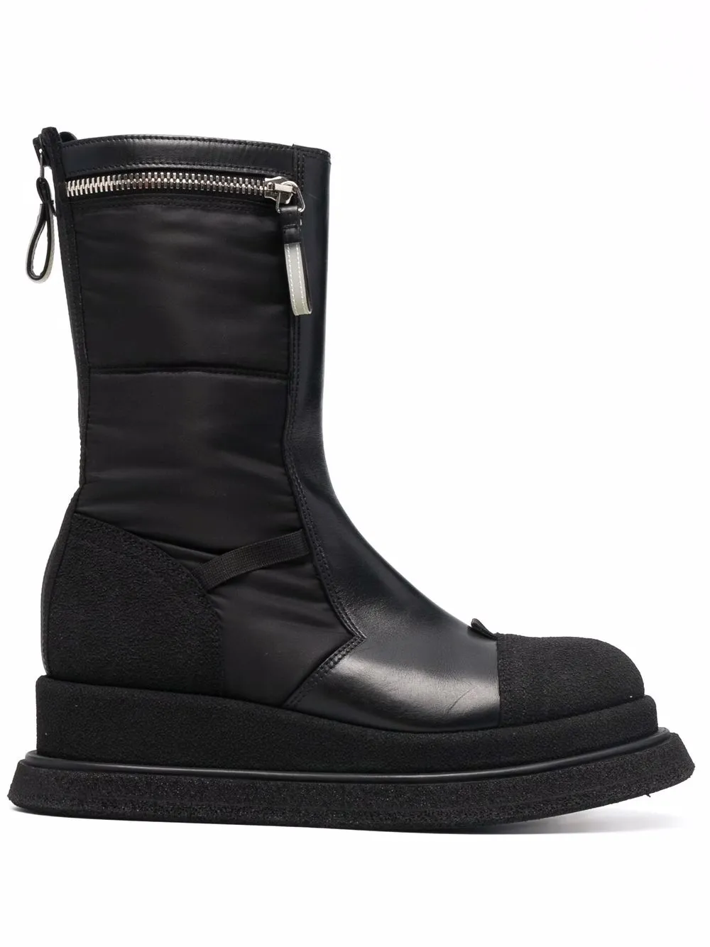 

Premiata zip-detail leather boots - Black