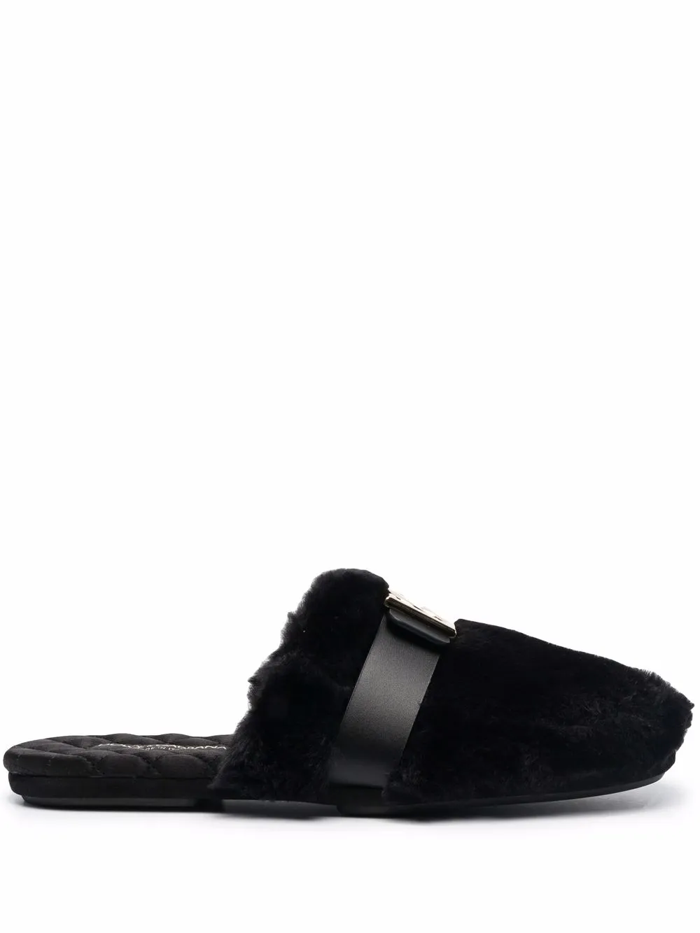 

Dolce & Gabbana slippers con logo - Negro