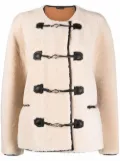 TOTEME Teddy shearling jacket - Neutrals