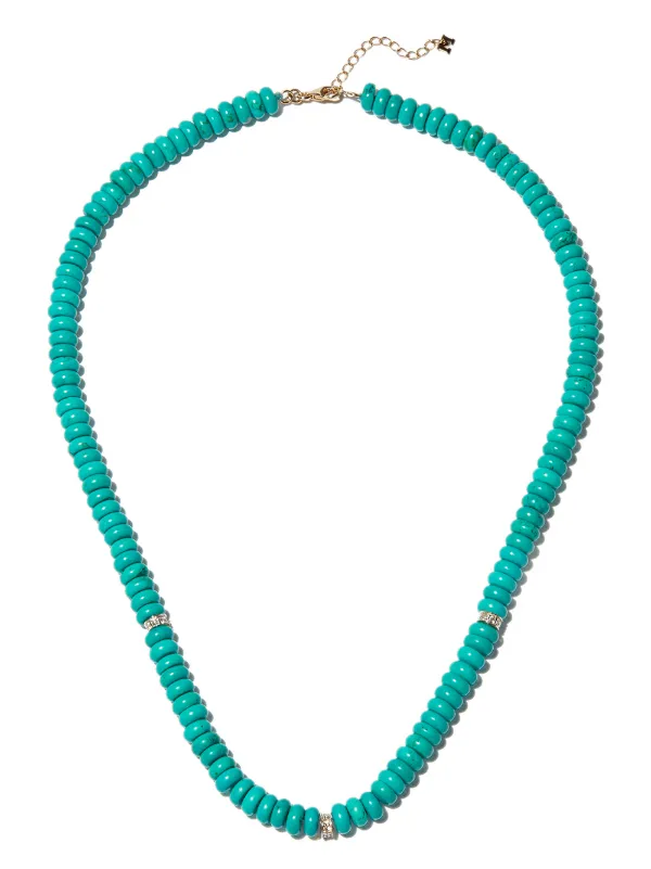 Mateo 14kt Yellow Gold Malachite And Diamond Station