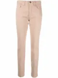 D.Exterior slim-cut straight-leg trousers - Brown