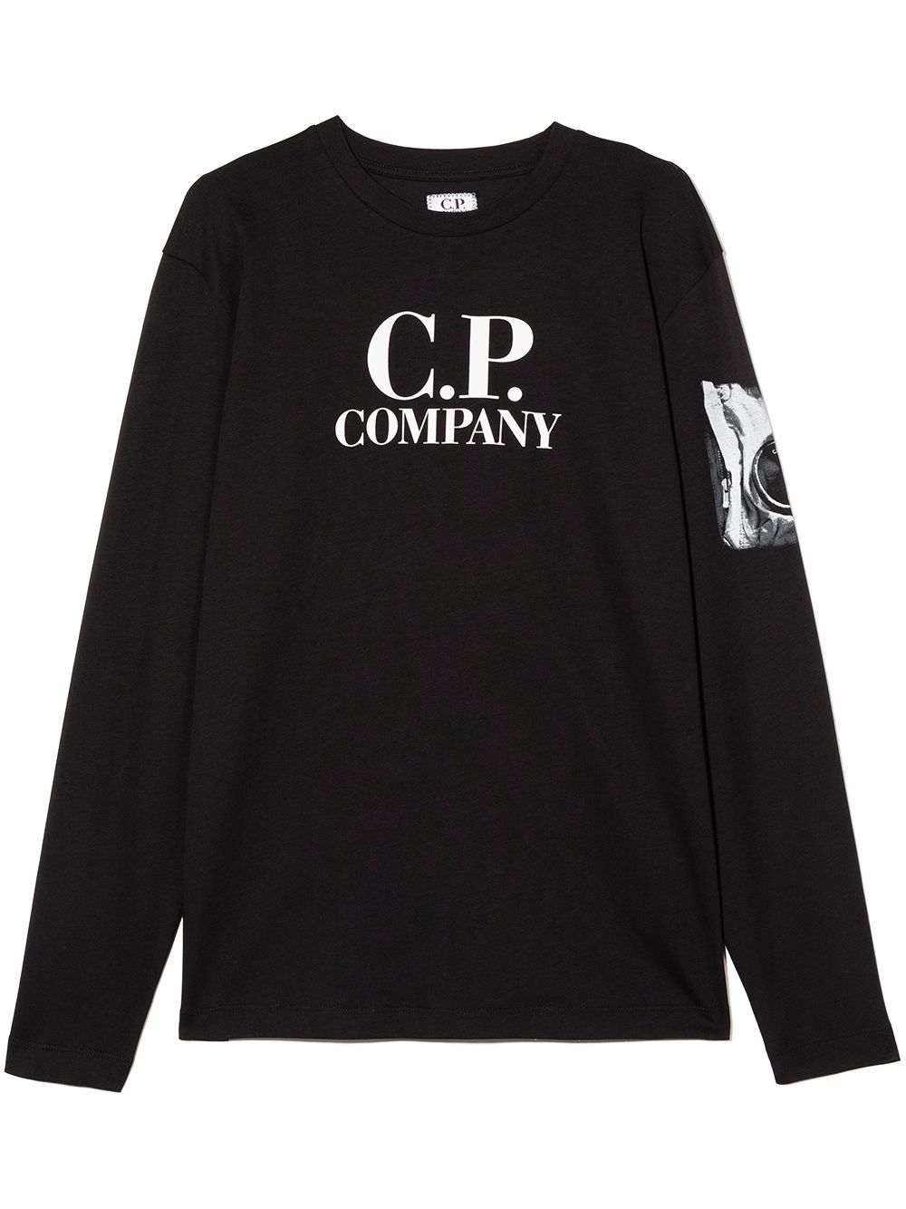фото C.p. company kids футболка с длинными рукавами и логотипом