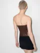 Miaou Leia vegan-leather corset top