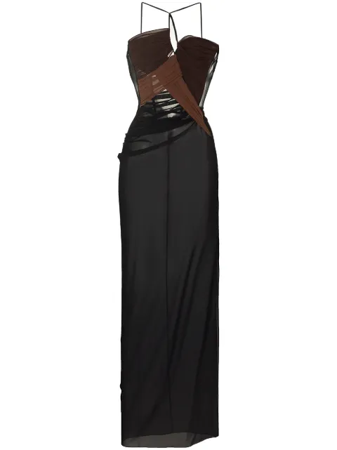Nensi Dojaka draped maxi dress