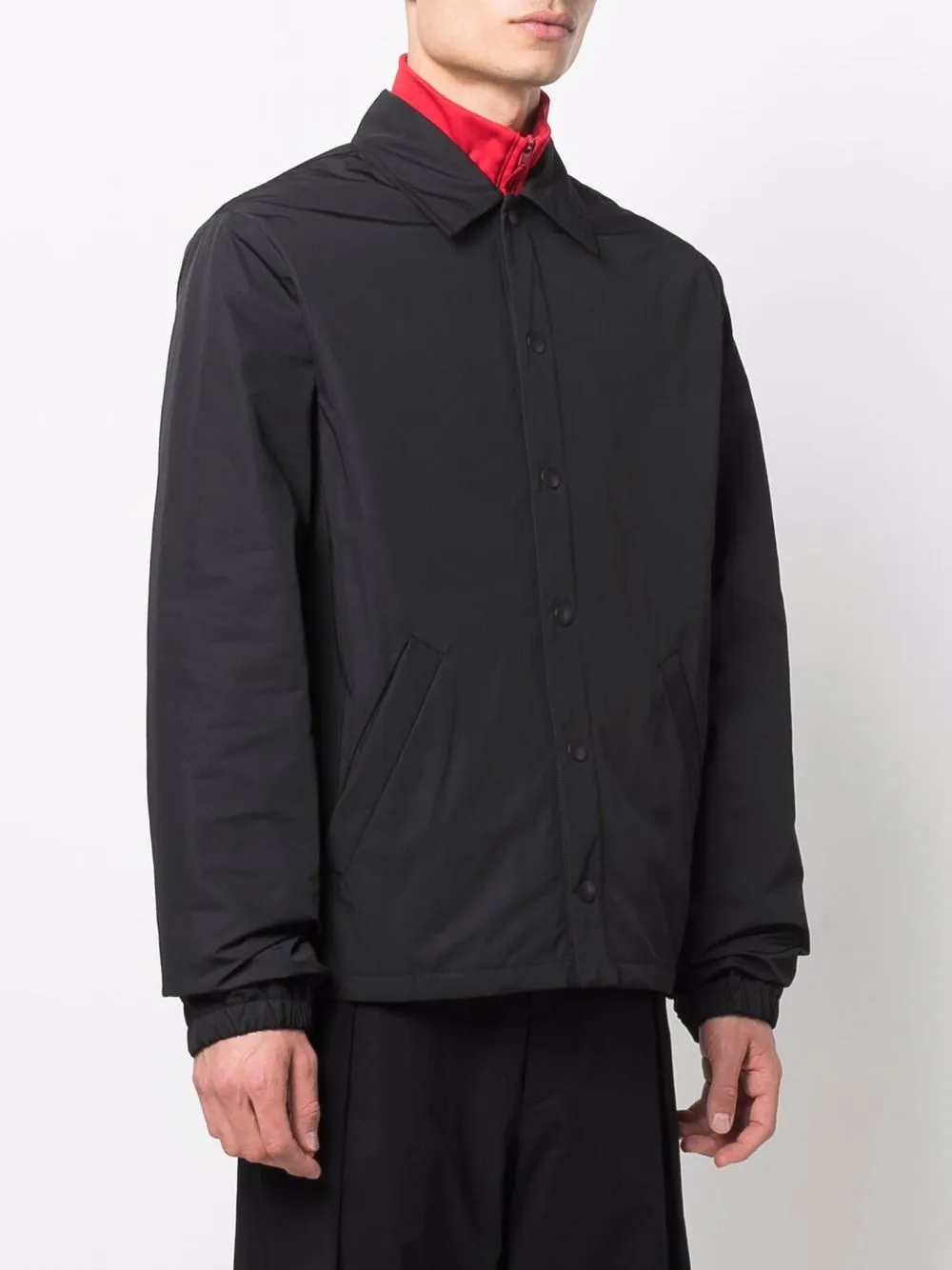 424 Button-down shirtjack Zwart