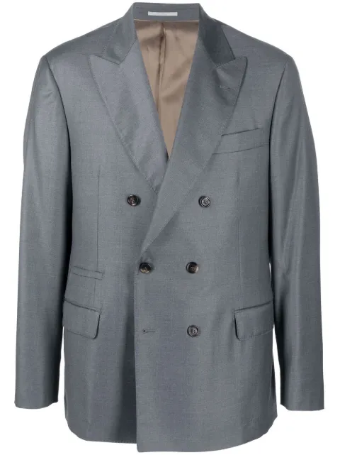 Brunello Cucinelli blazer con doble botonadura