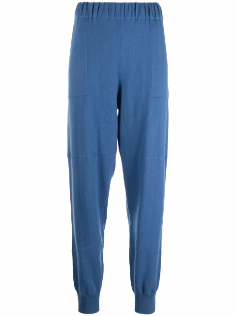 Allude elasticated-waist knit joggers