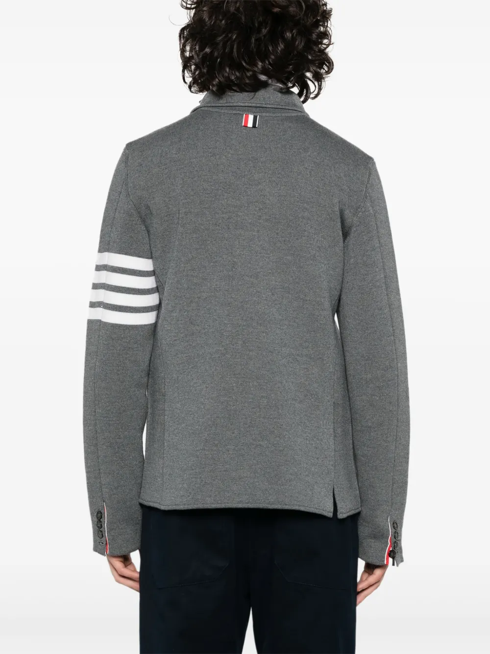 Thom Browne 4-Bar gebreide blazer Grijs