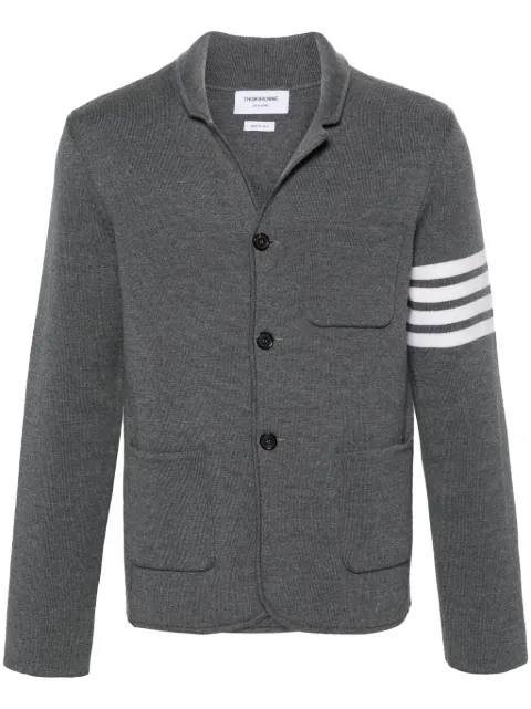 Thom Browne blazer tejido con motivo 4-Bar