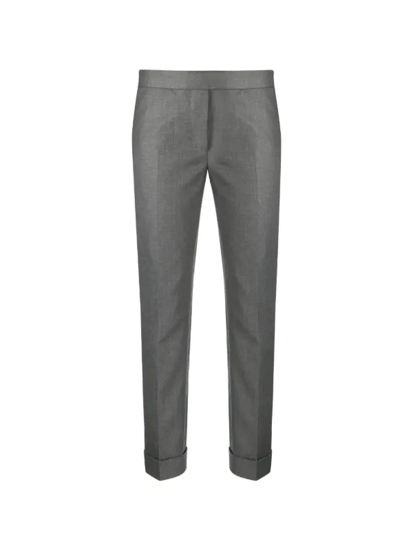 Thom Browne Super 120s クロップドパンツ | グレー | FARFETCH JP