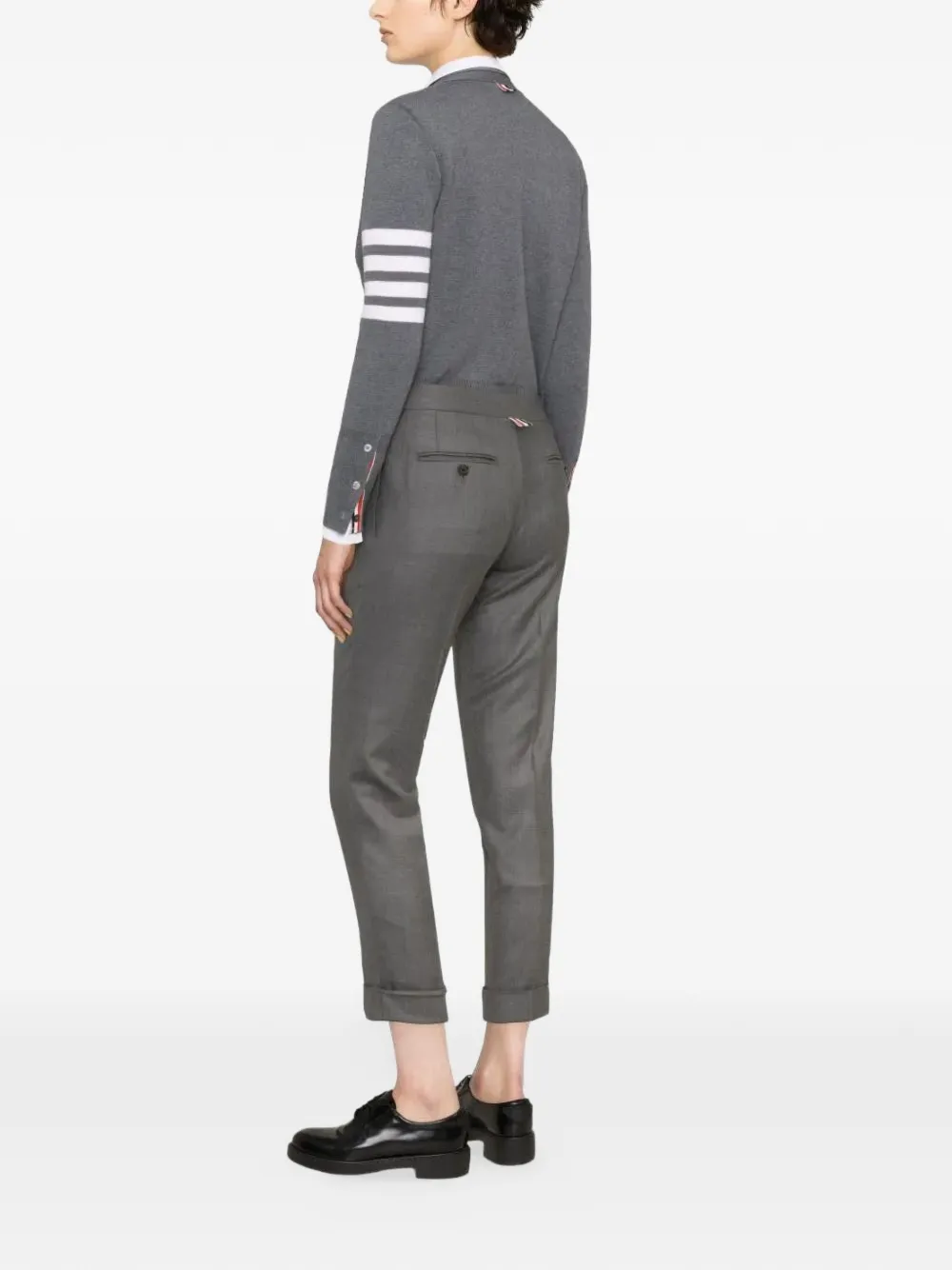  Thom Browne Super 120s Cropped Hose   Grau 