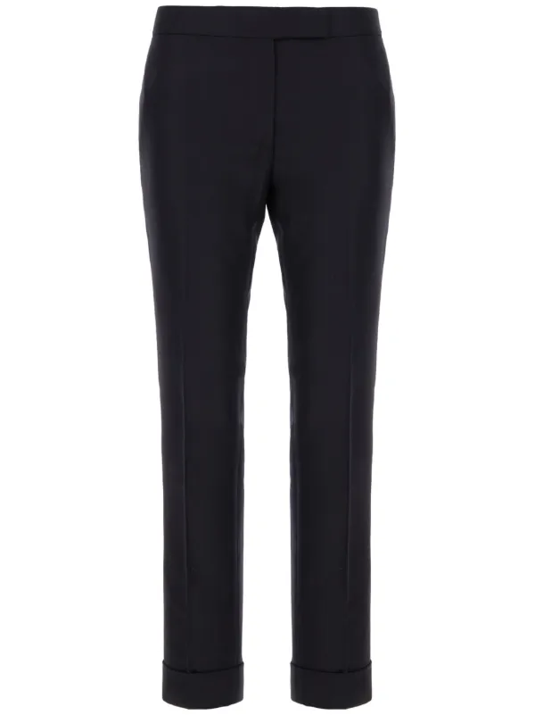 Thom Browne Cropped Tailored Trousers in Blue