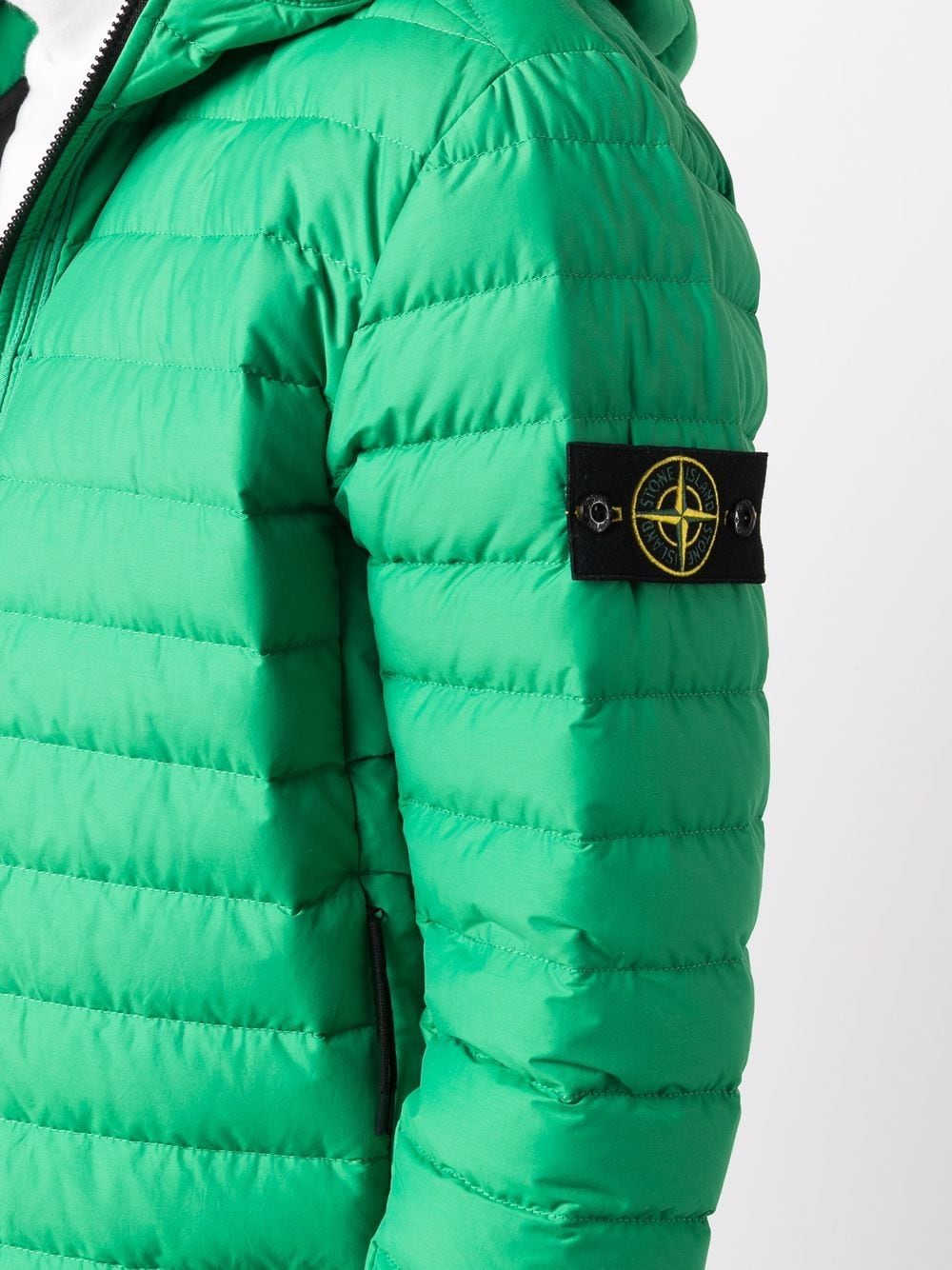 фото Stone island пуховик с нашивкой-логотипом