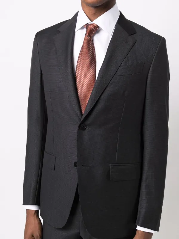 Zegna single-breasted two-piece Suit | Black | FARFETCH