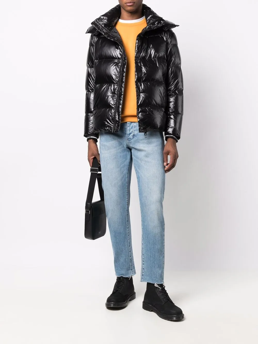 фото Emporio armani пуховик с капюшоном