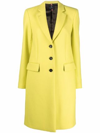 Shop PS Paul Smith contrast-panel wool coat with Express Delivery