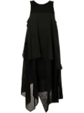Forme D'expression layered-detail asymmetric dress - Black