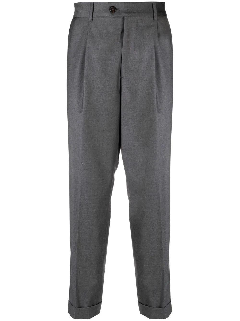 

Brunello Cucinelli pleat-detail wool tapered trousers - Grey