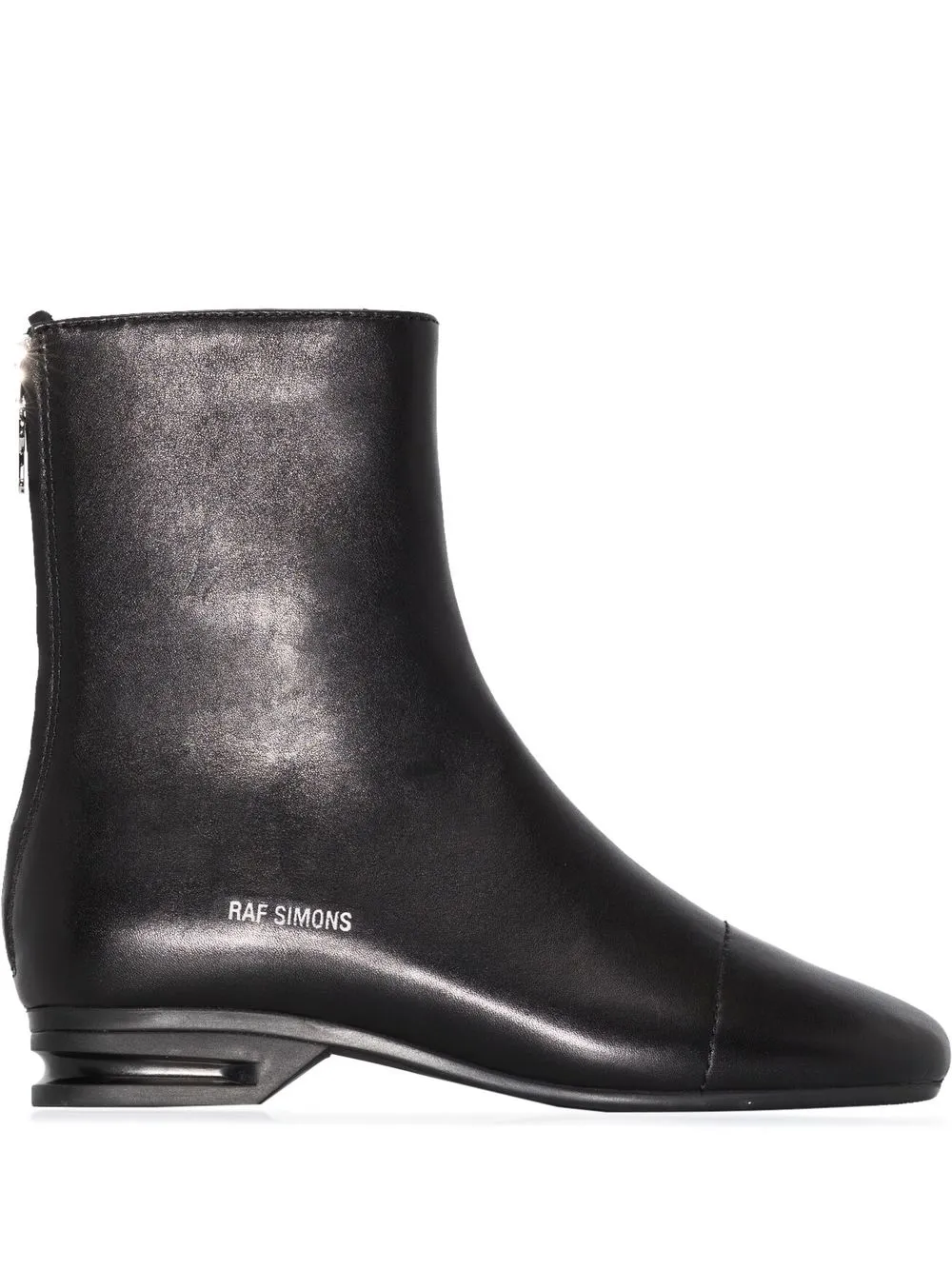 

Raf Simons botines con puntera redonda - Negro