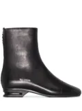 Raf Simons round toe ankle boots - Black